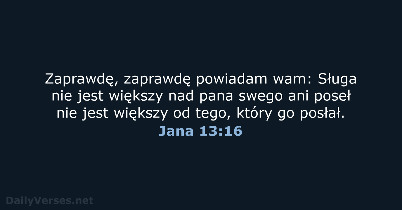 Jana 13:16 - BW1975