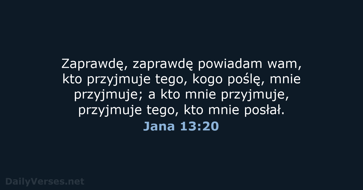 Jana 13:20 - BW1975