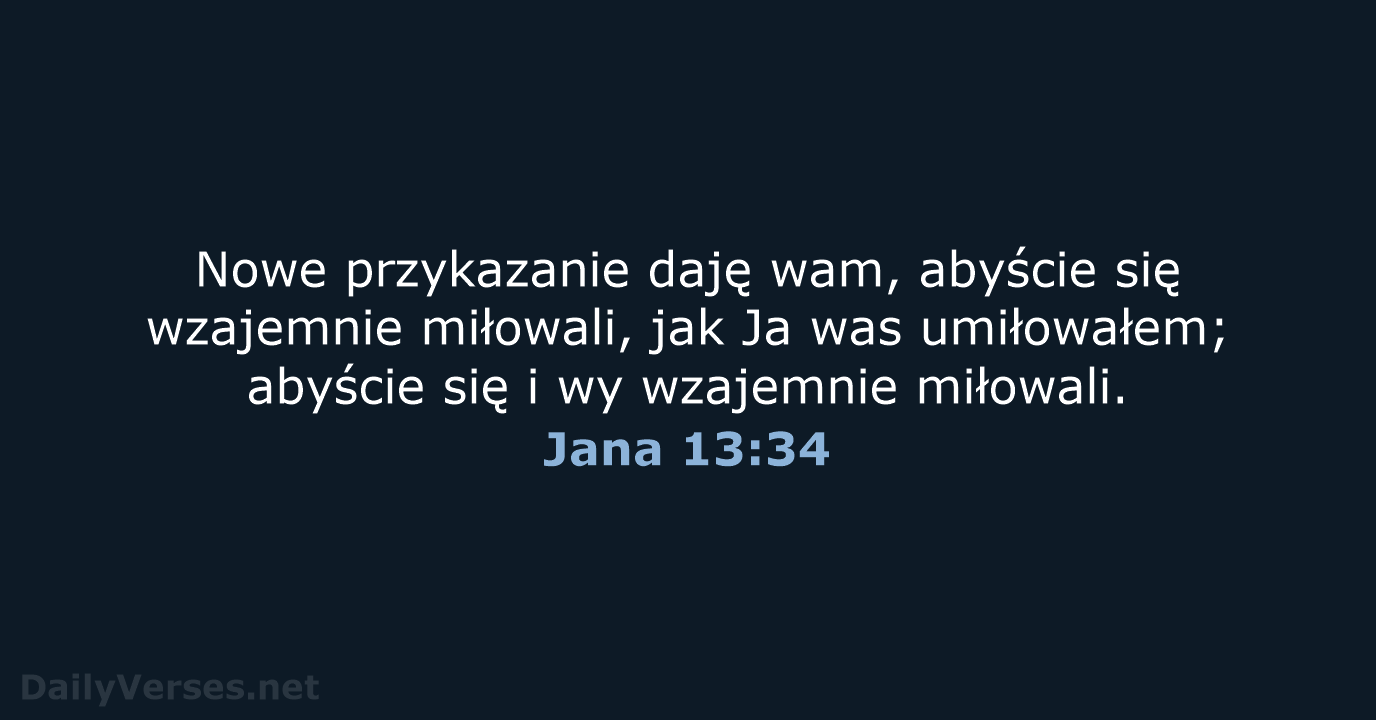 Jana 13:34 - BW1975