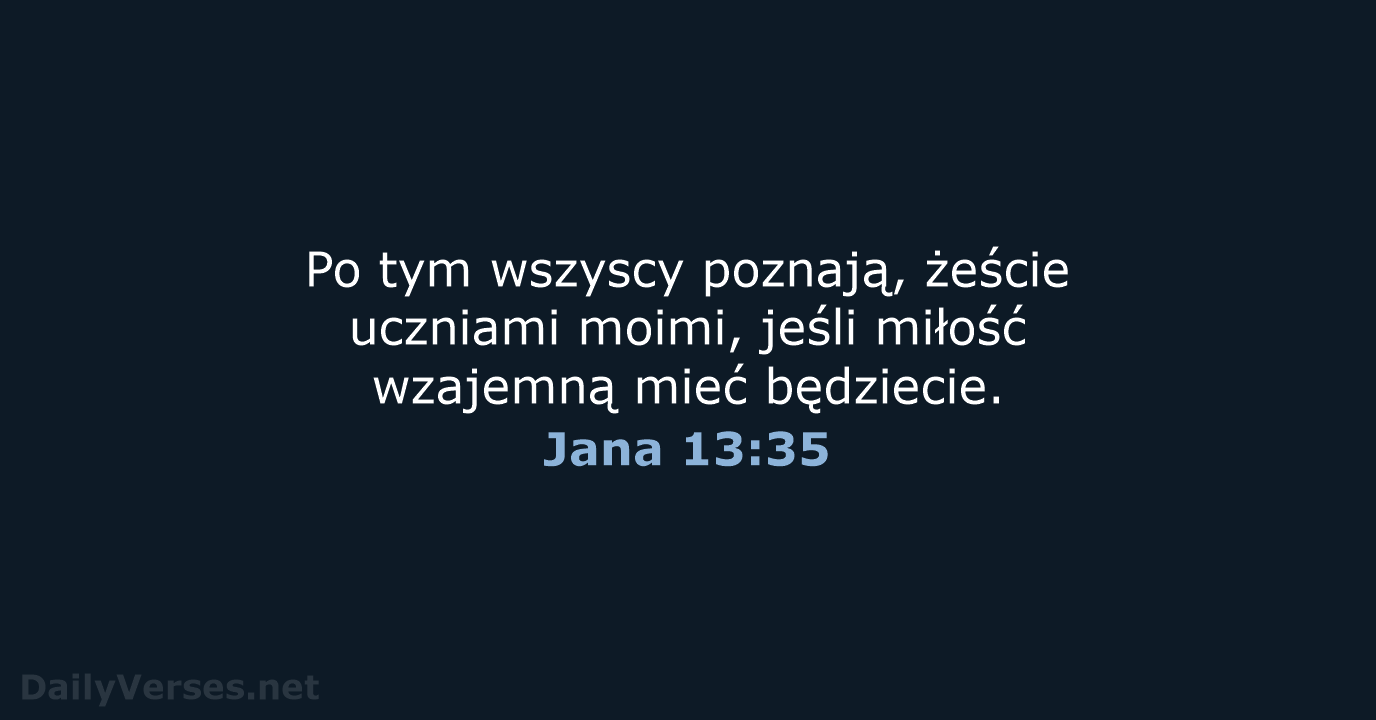 Jana 13:35 - BW1975