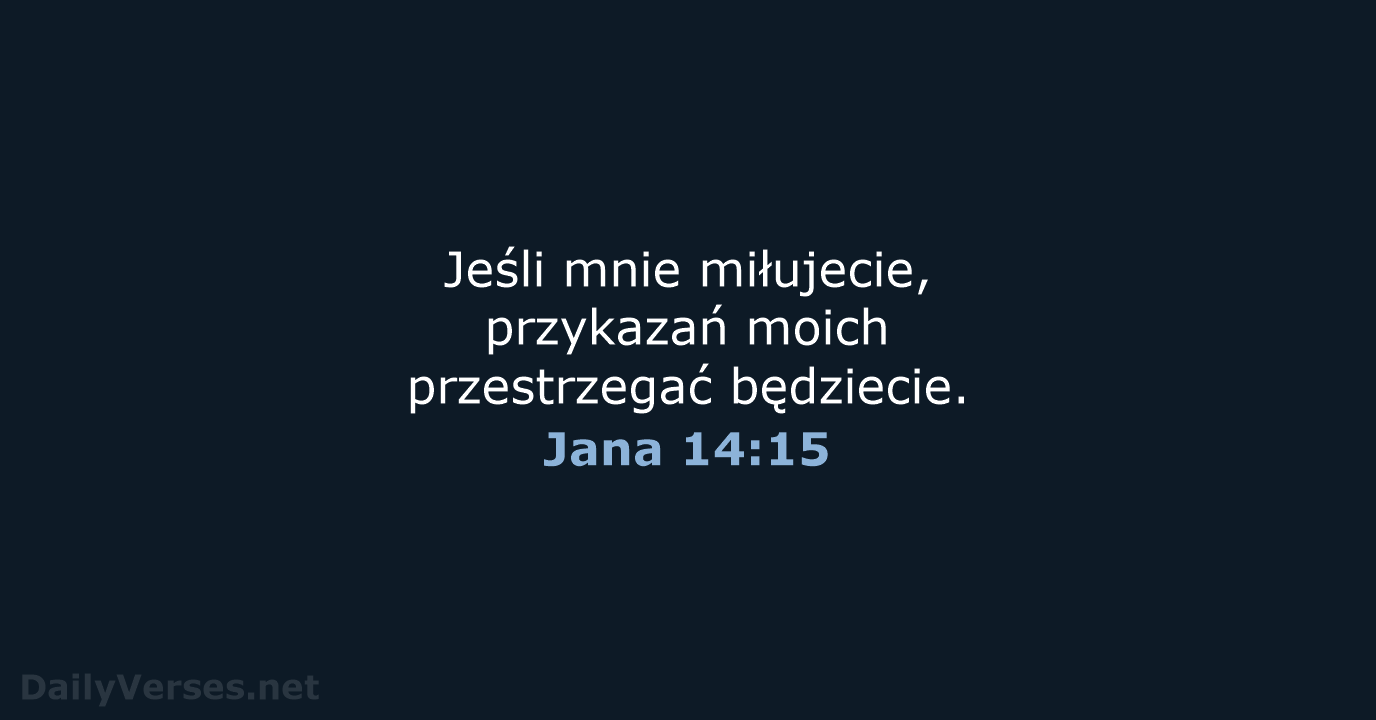 Jana 14:15 - BW1975