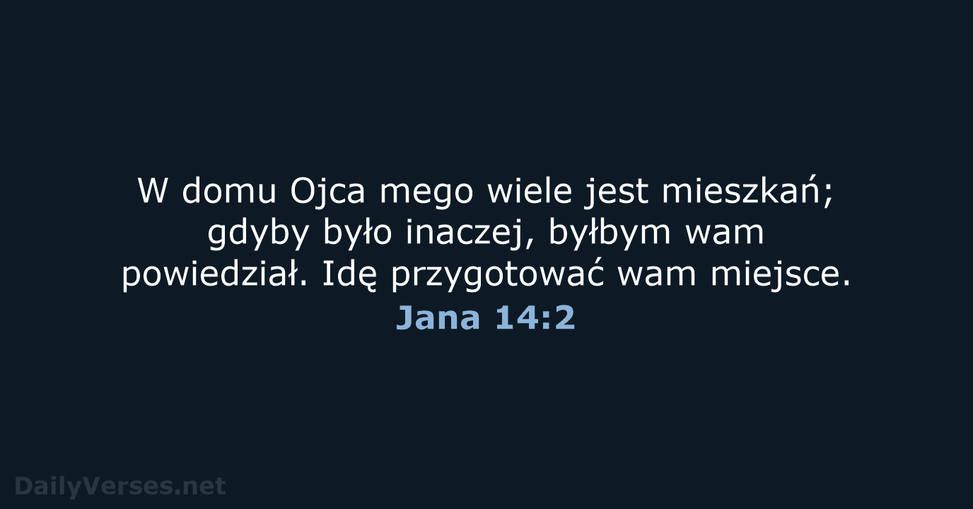 Jana 14:2 - BW1975