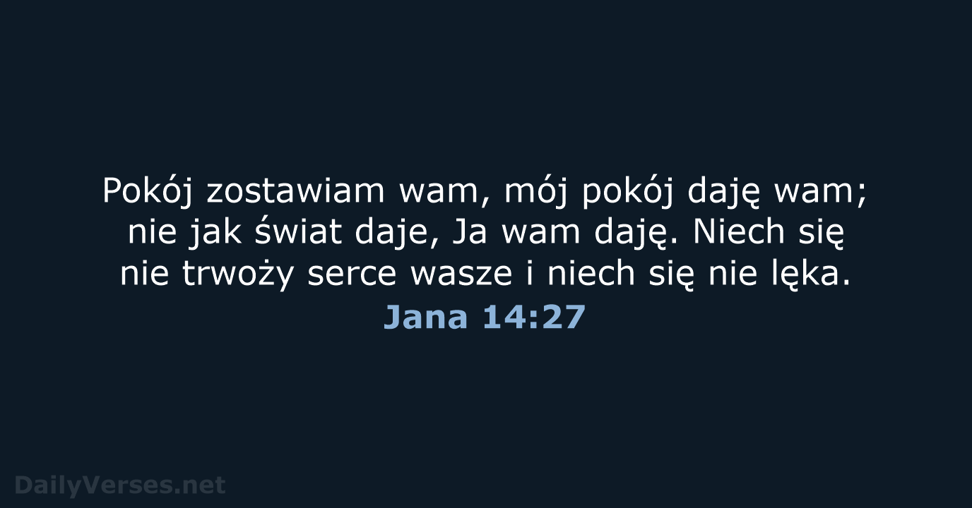 Jana 14:27 - BW1975