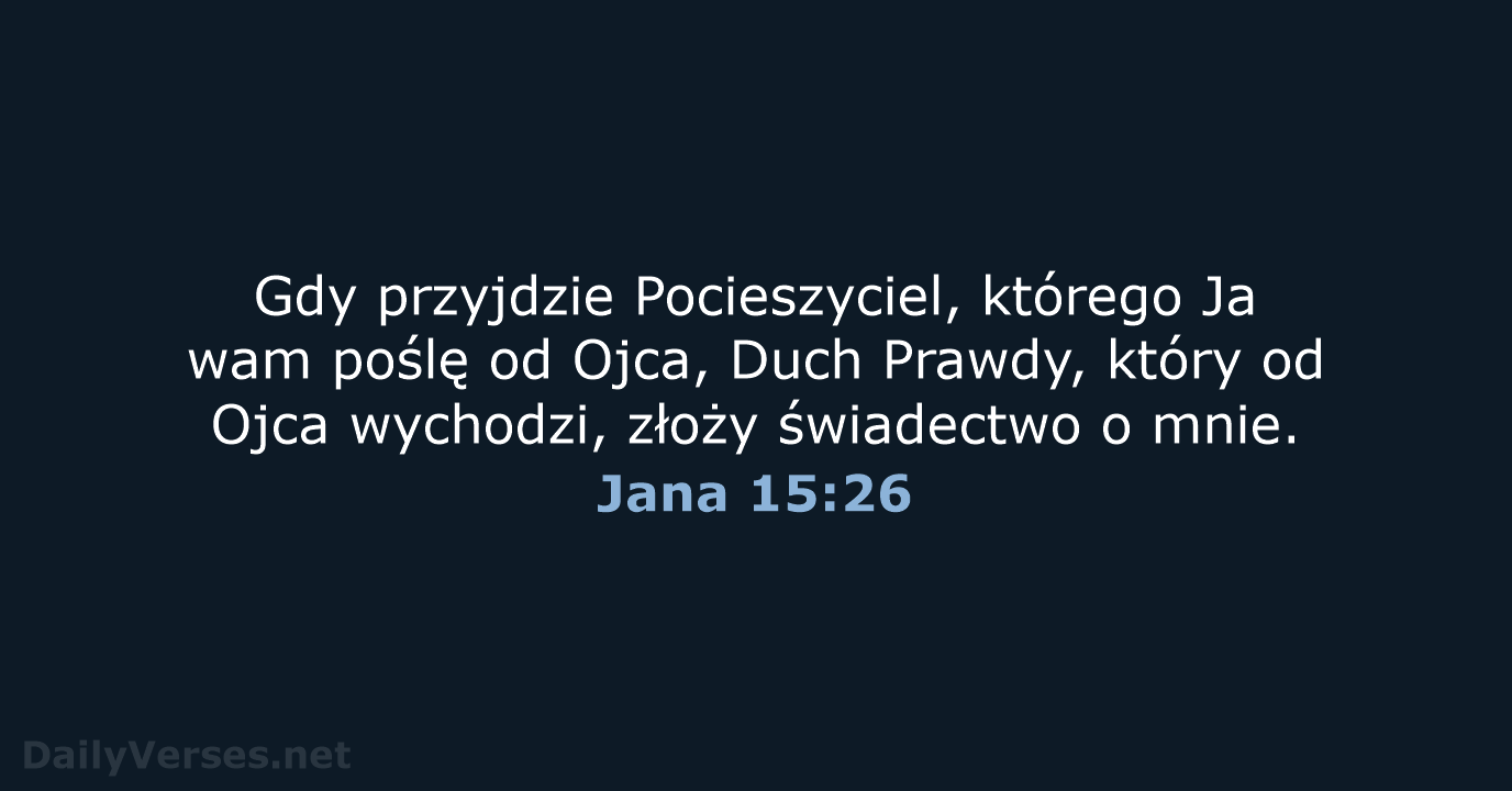 Jana 15:26 - BW1975