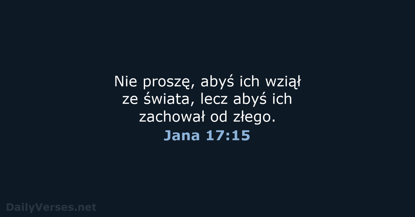 Jana 17:15 - BW1975