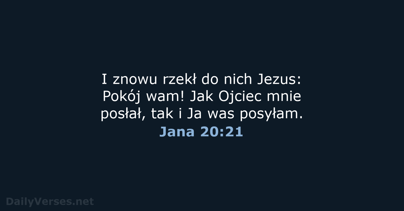 Jana 20:21 - BW1975