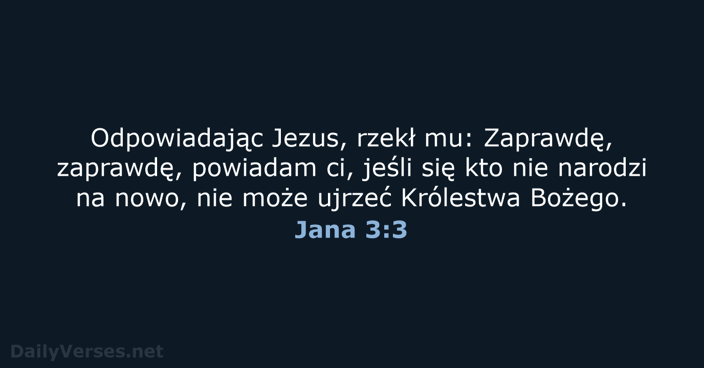 Jana 3:3 - BW1975