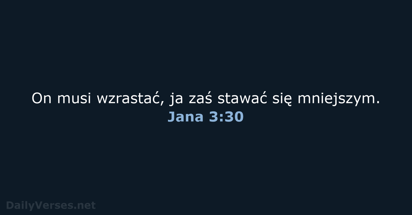 Jana 3:30 - BW1975