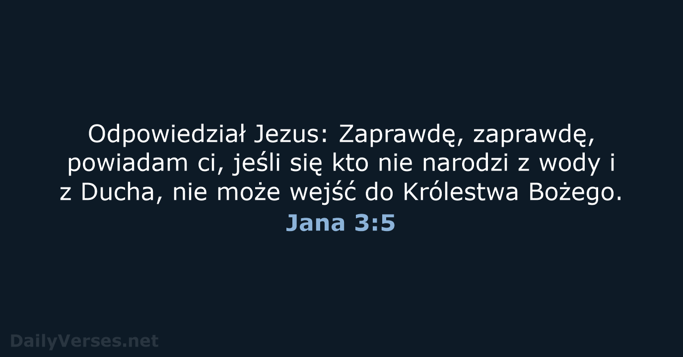 Jana 3:5 - BW1975