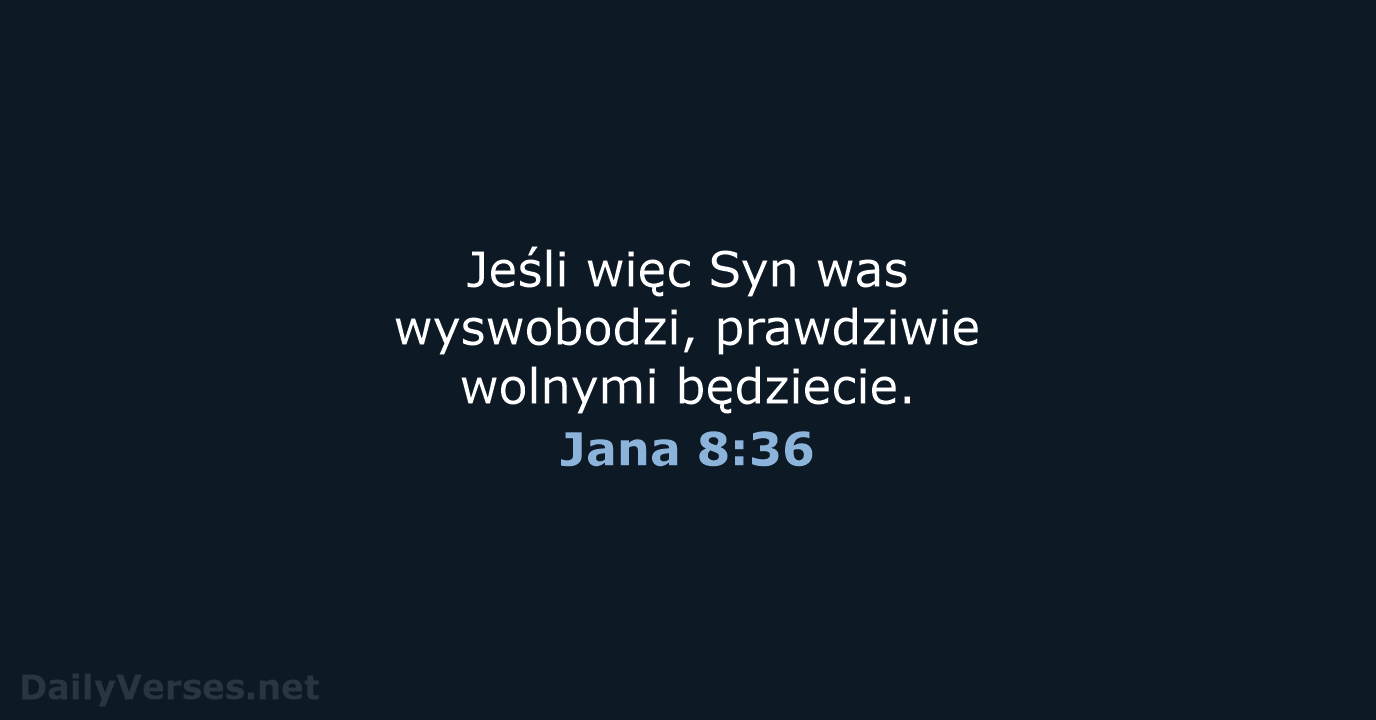 Jana 8:36 - BW1975