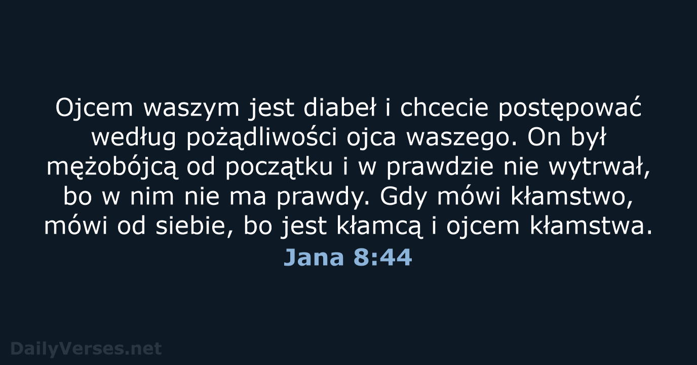 Jana 8:44 - BW1975