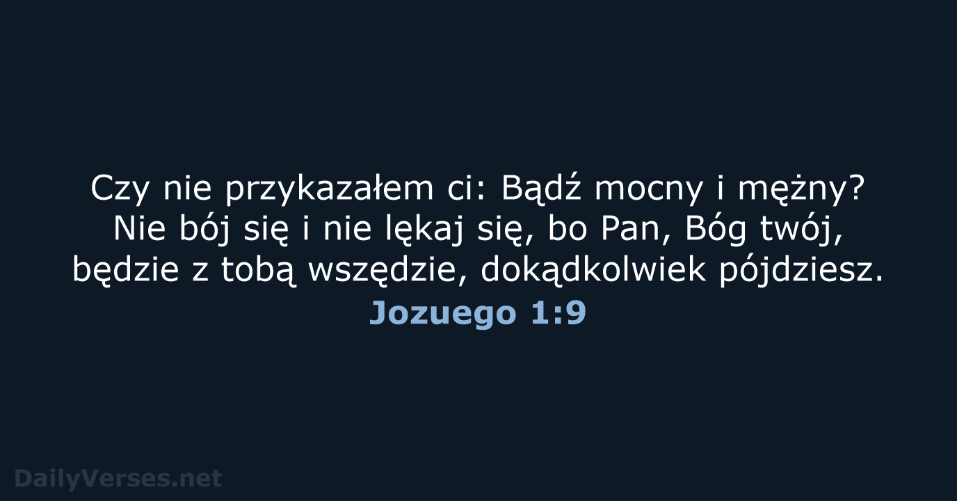 Jozuego 1:9 - BW1975