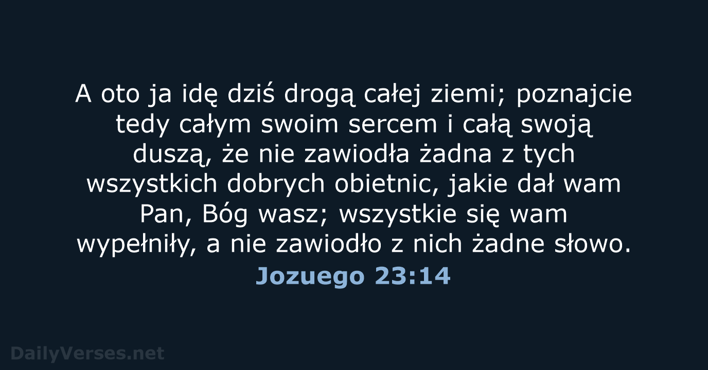 Jozuego 23:14 - BW1975