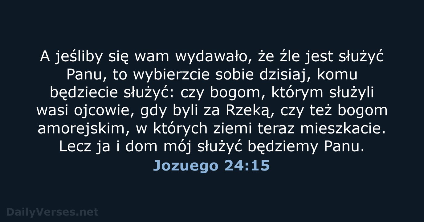 Jozuego 24:15 - BW1975