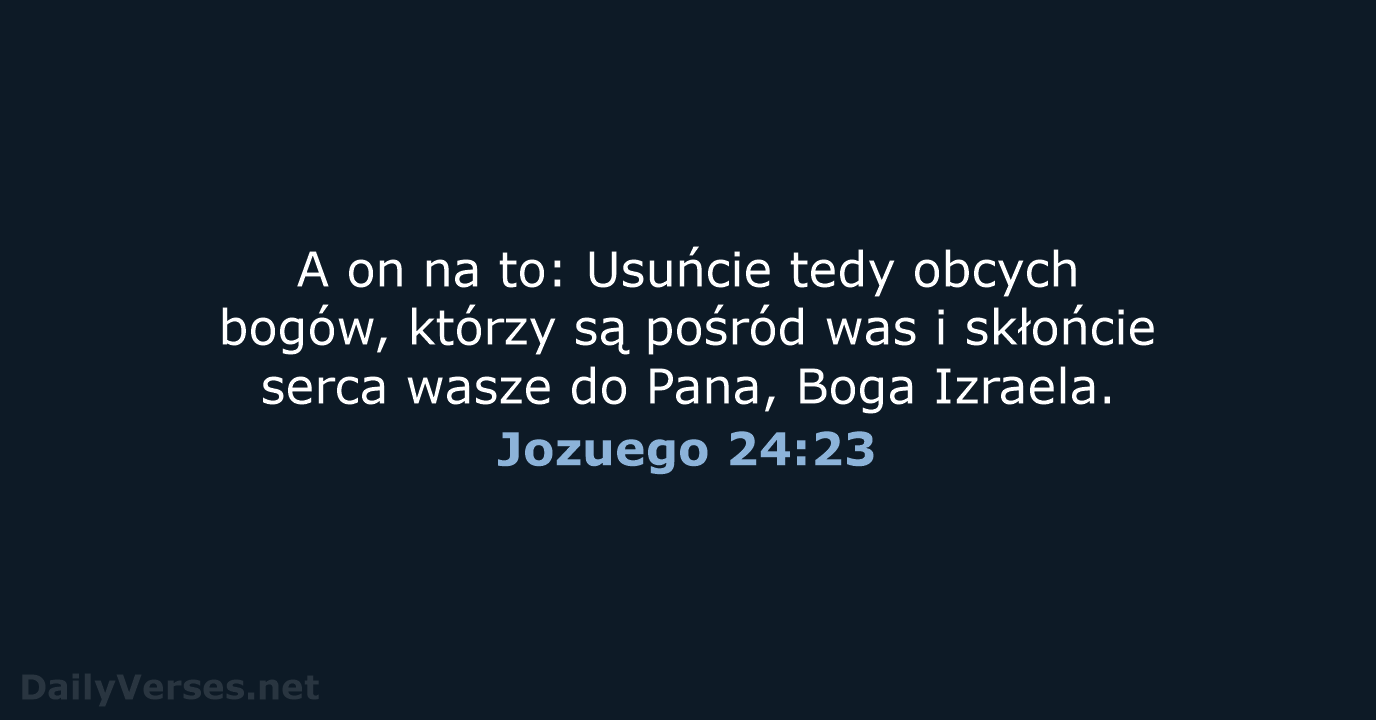 Jozuego 24:23 - BW1975