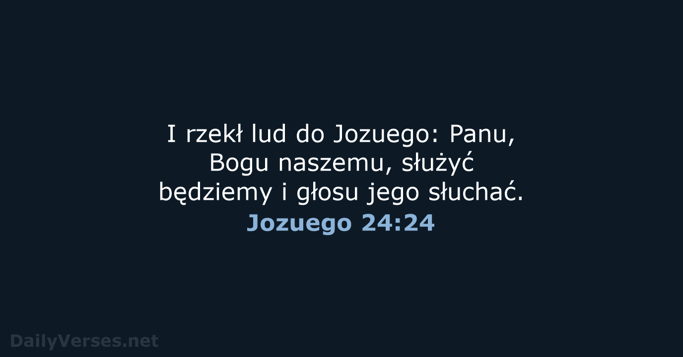 Jozuego 24:24 - BW1975