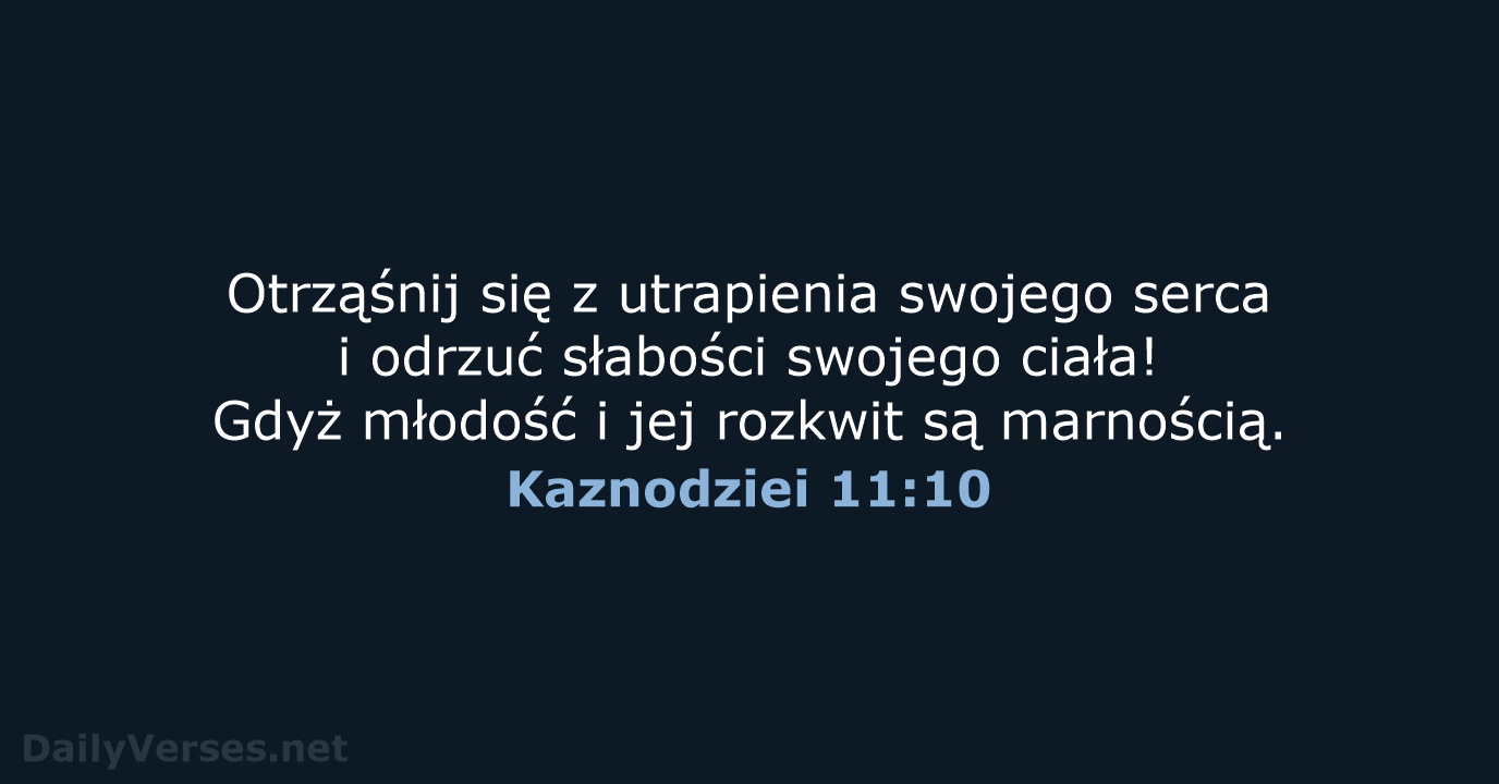 Kaznodziei 11:10 - BW1975