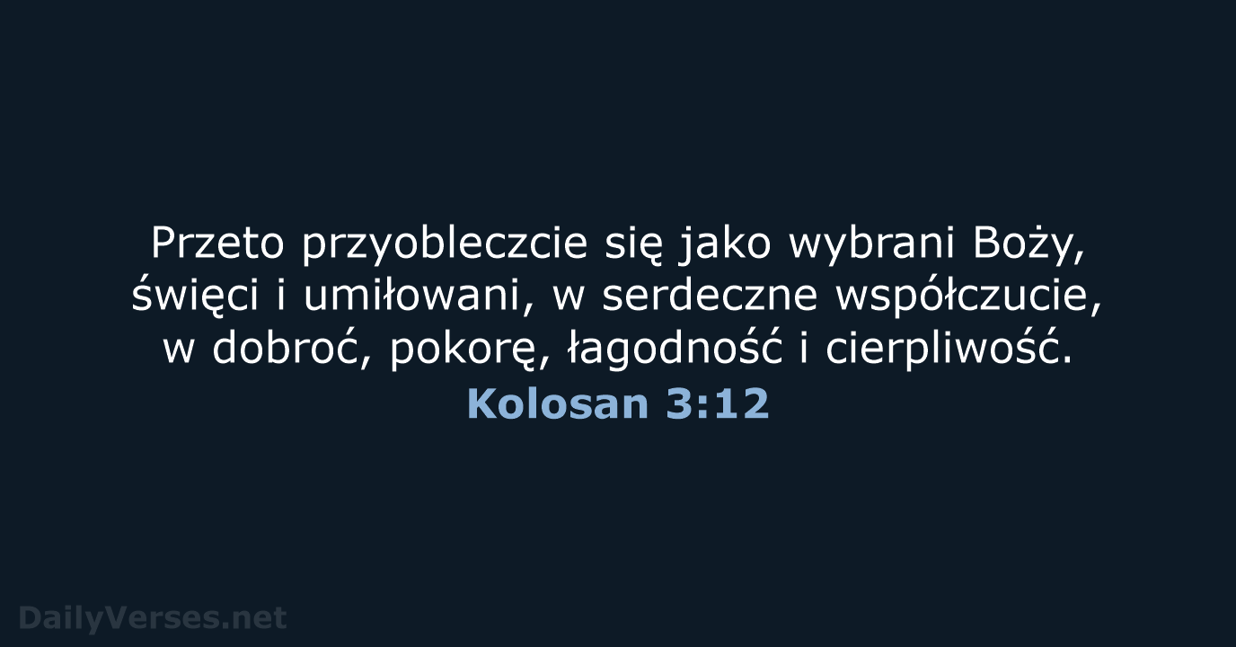 Kolosan 3:12 - BW1975