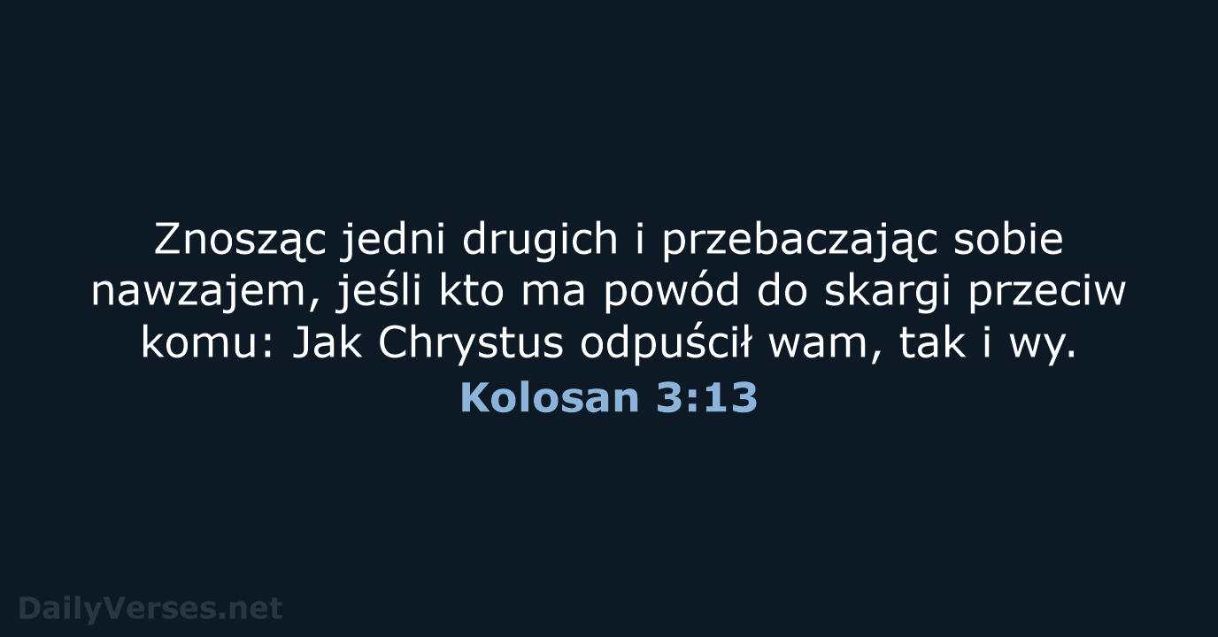 Kolosan 3:13 - BW1975