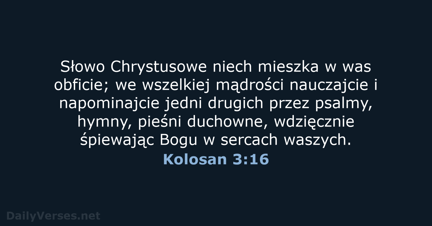 Kolosan 3:16 - BW1975