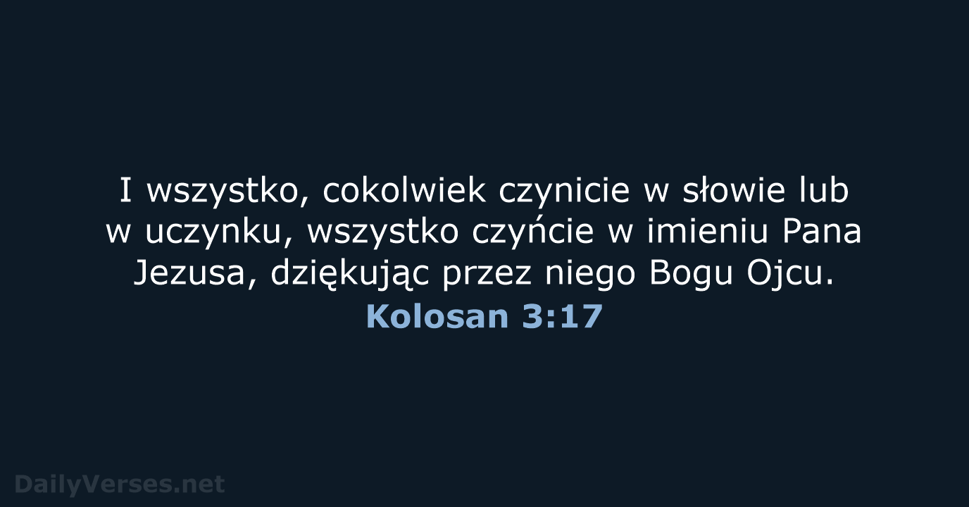 Kolosan 3:17 - BW1975