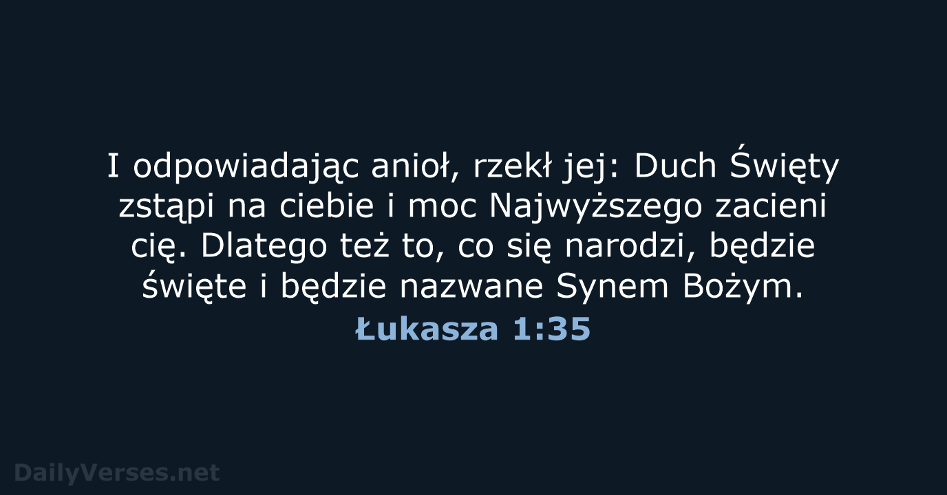 Łukasza 1:35 - BW1975