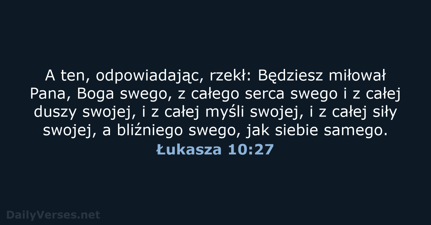 Łukasza 10:27 - BW1975