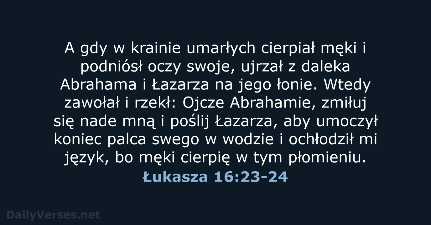 Łukasza 16:23-24 - BW1975