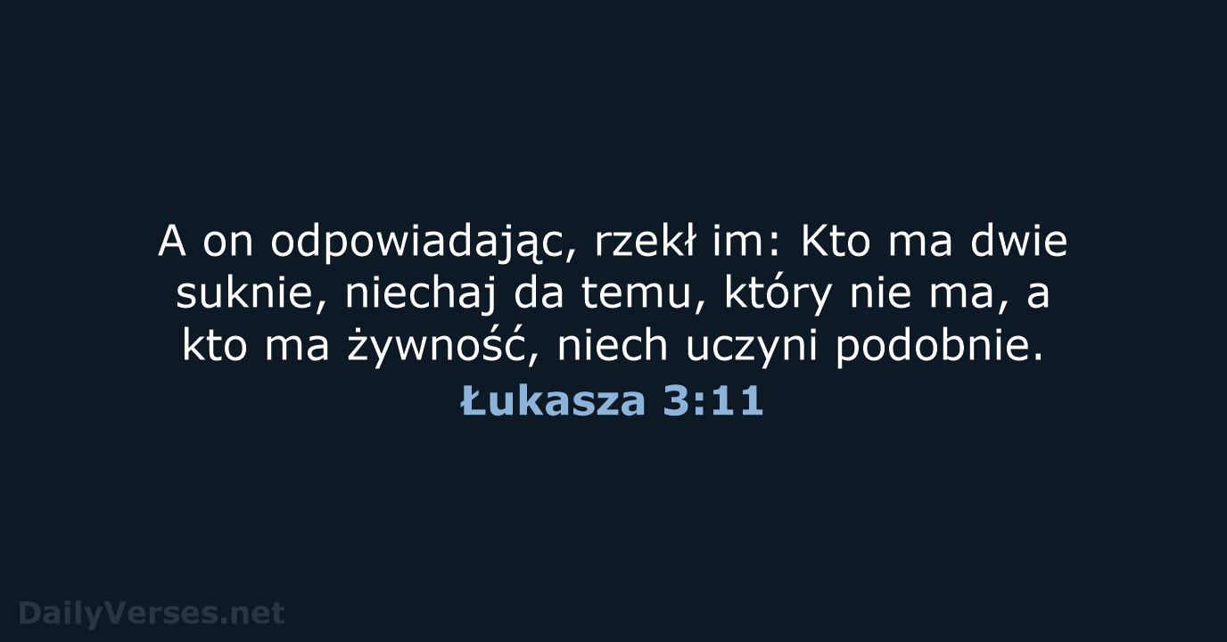 Łukasza 3:11 - BW1975