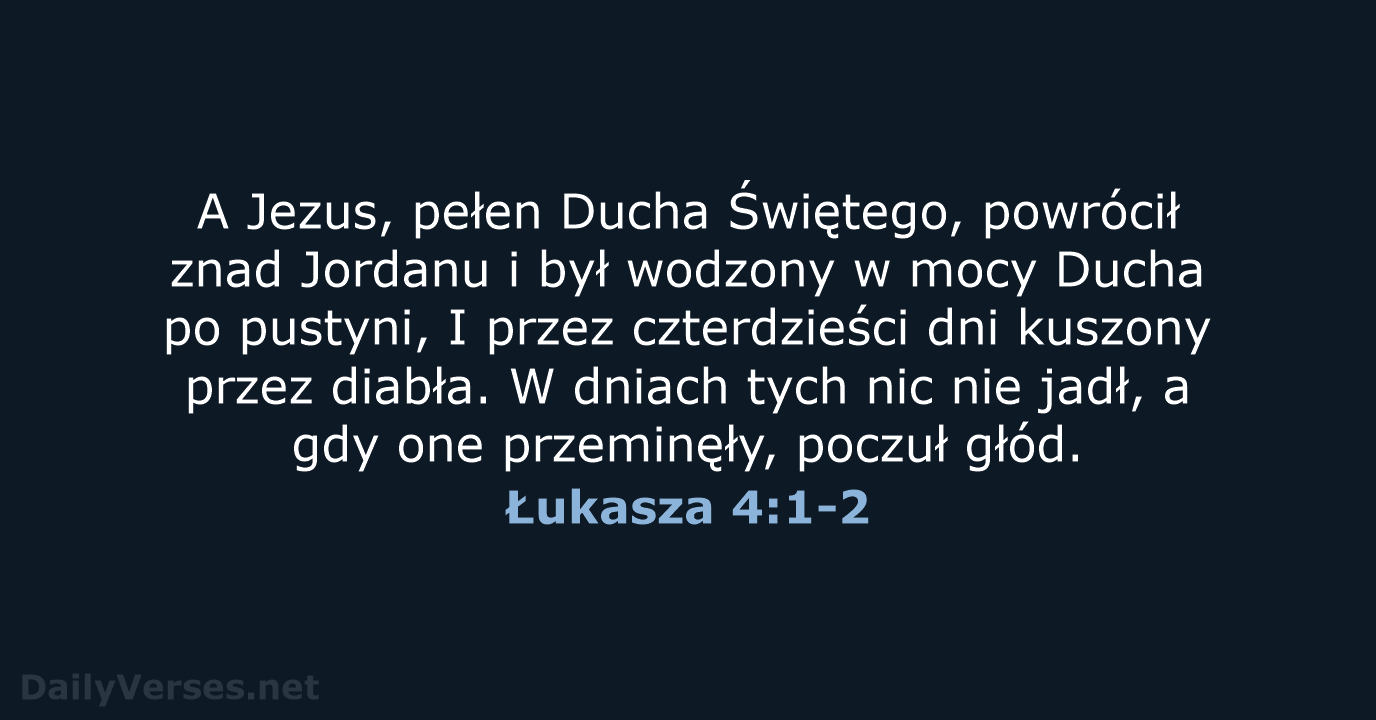 Łukasza 4:1-2 - BW1975