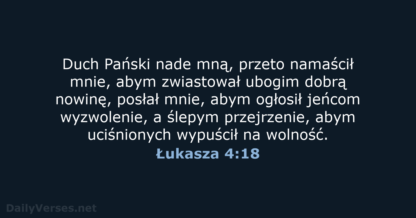 Łukasza 4:18 - BW1975