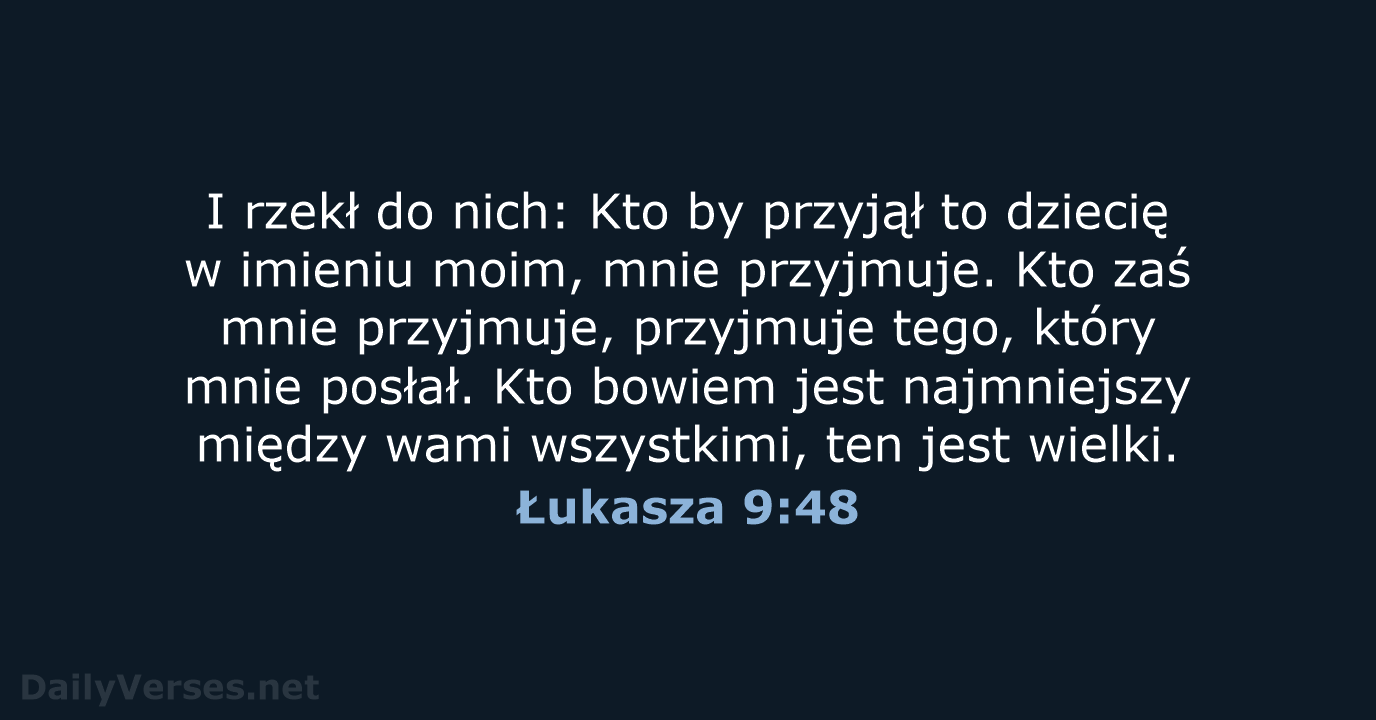 Łukasza 9:48 - BW1975