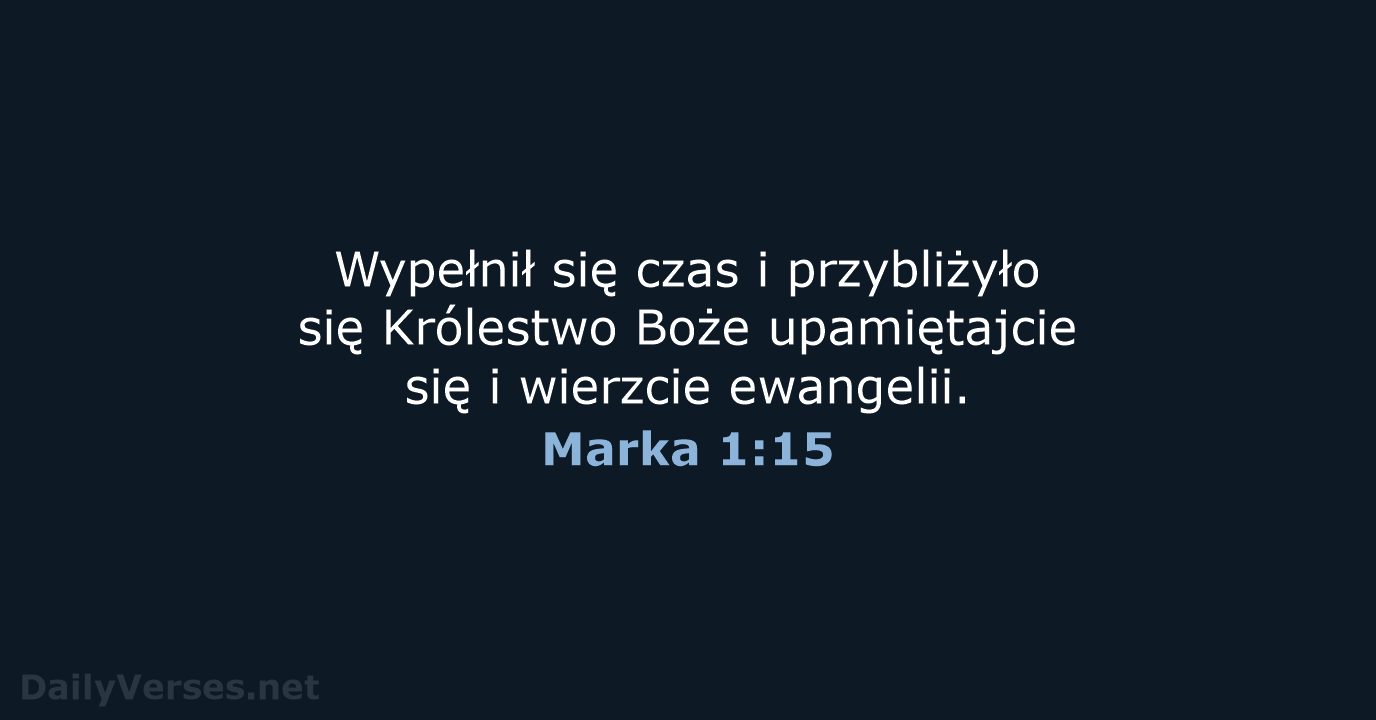 Marka 1:15 - BW1975