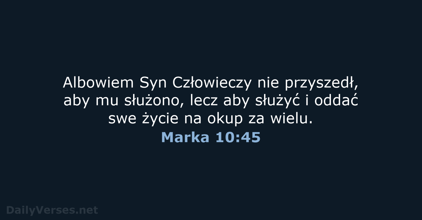 Marka 10:45 - BW1975