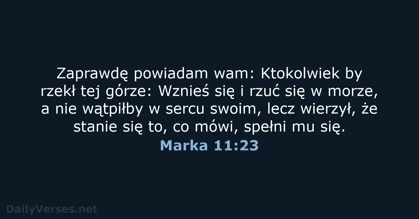 Marka 11:23 - BW1975