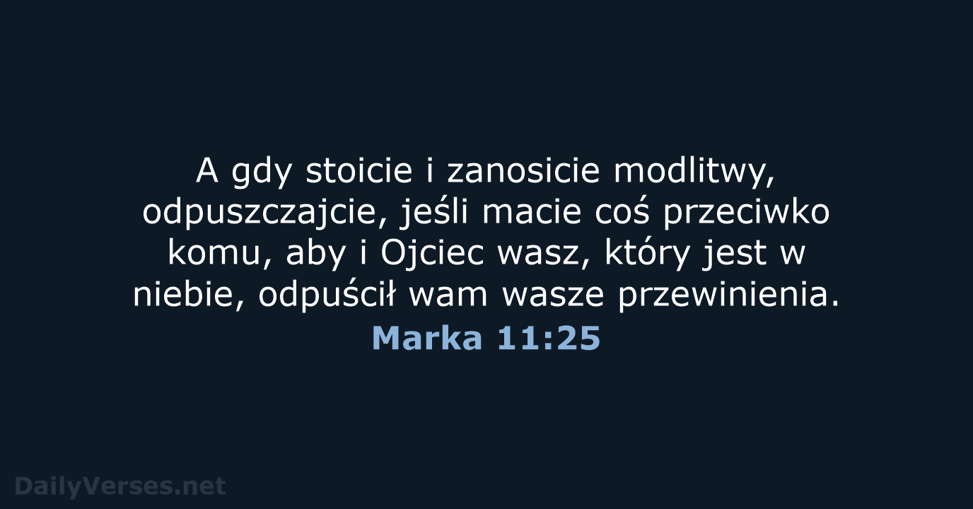 Marka 11:25 - BW1975