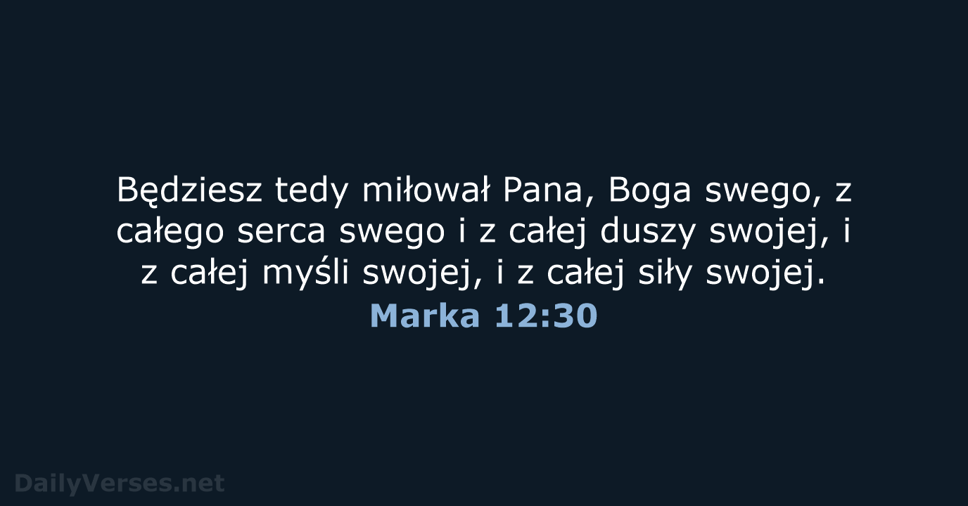 Marka 12:30 - BW1975