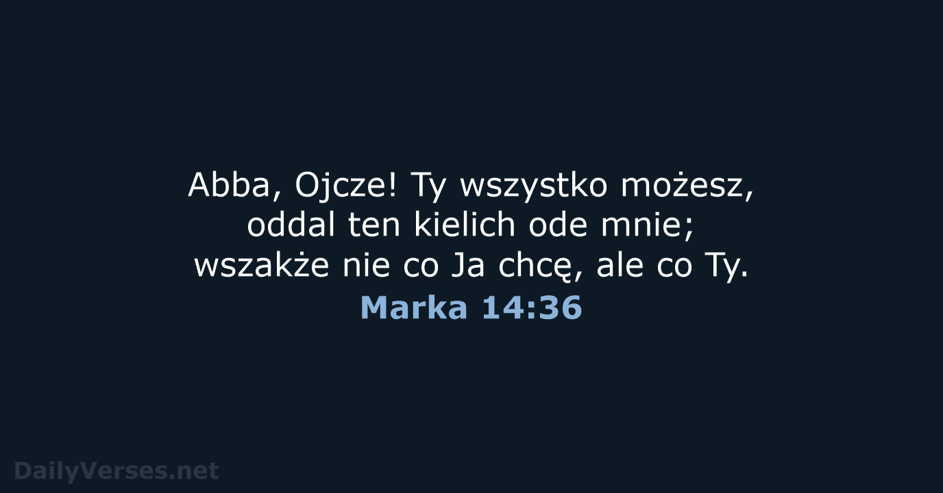 Marka 14:36 - BW1975