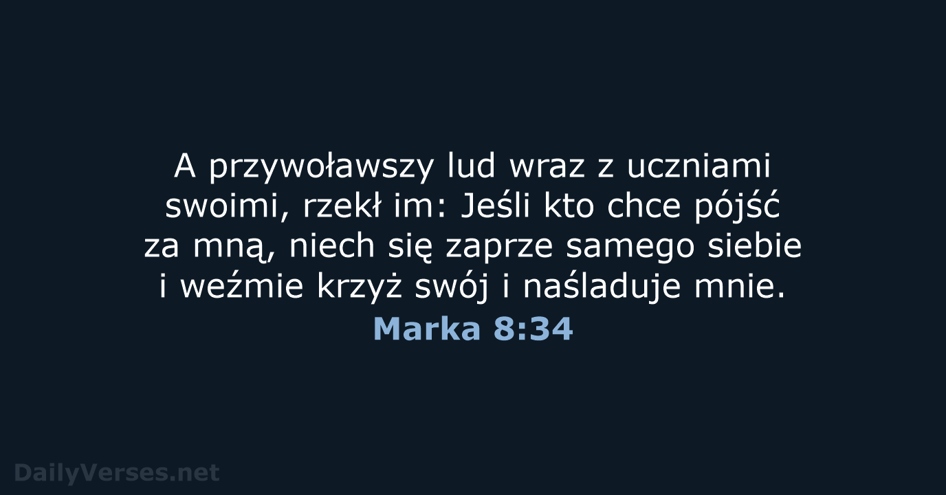 Marka 8:34 - BW1975