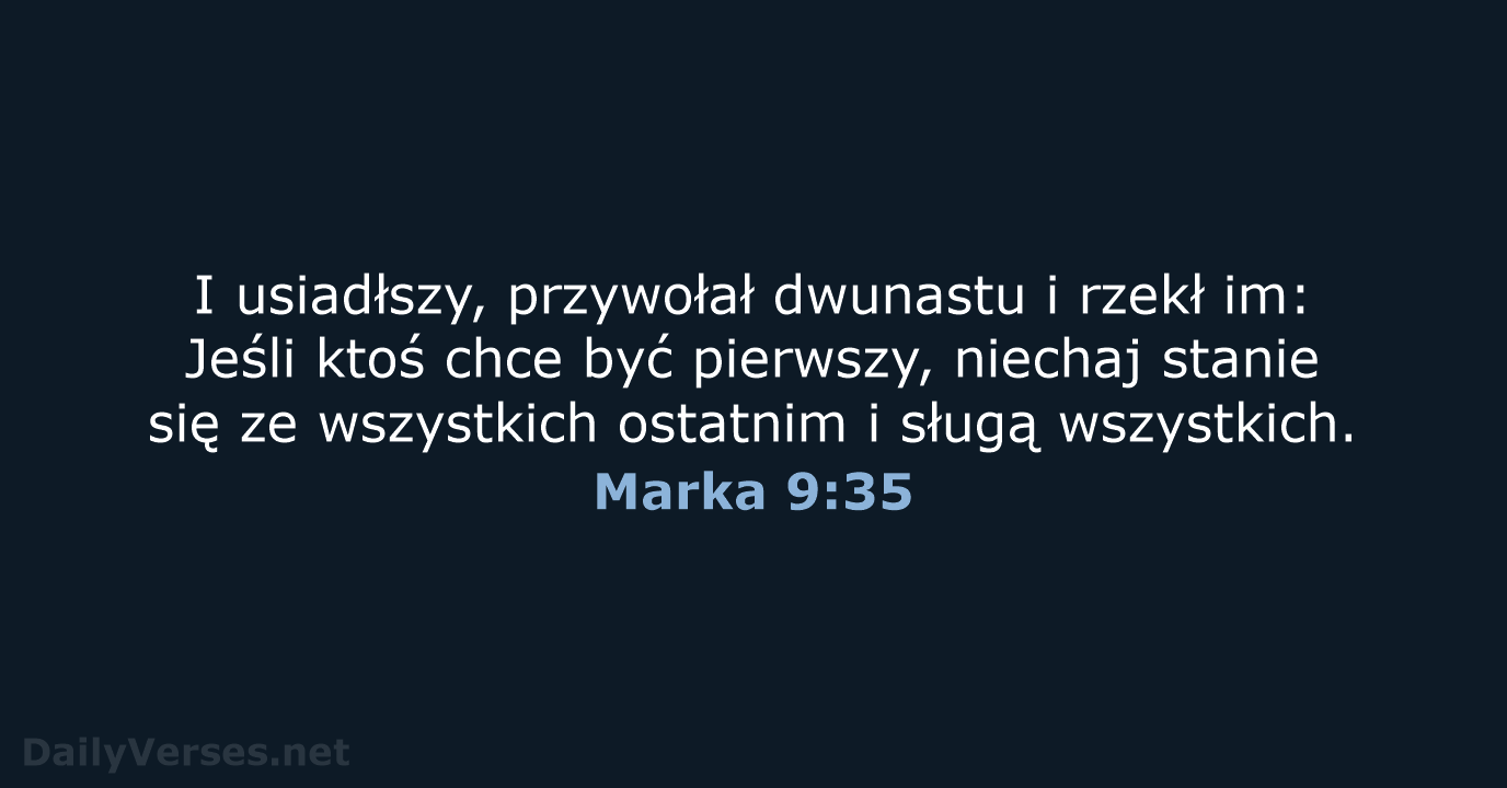 Marka 9:35 - BW1975