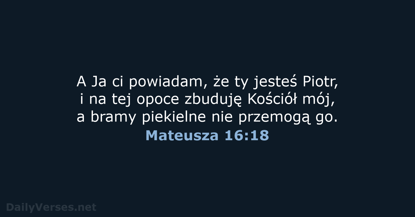 Mateusza 16:18 - BW1975