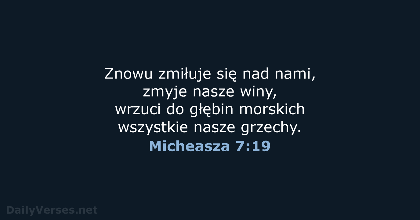 Micheasza 7:19 - BW1975