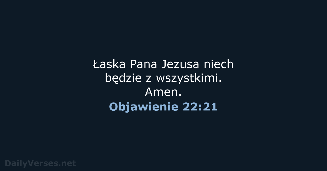 Objawienie 22:21 - BW1975