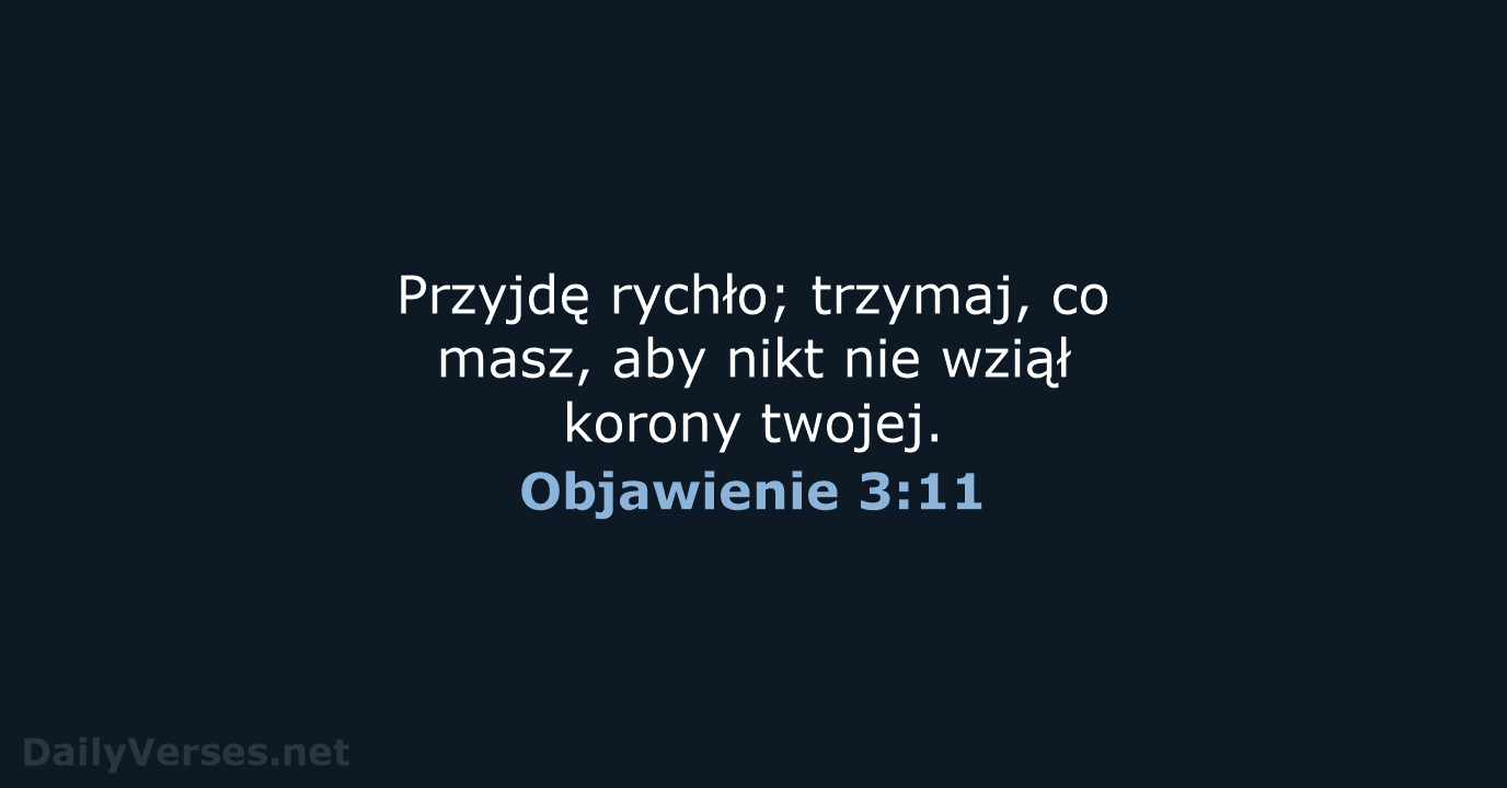 Objawienie 3:11 - BW1975