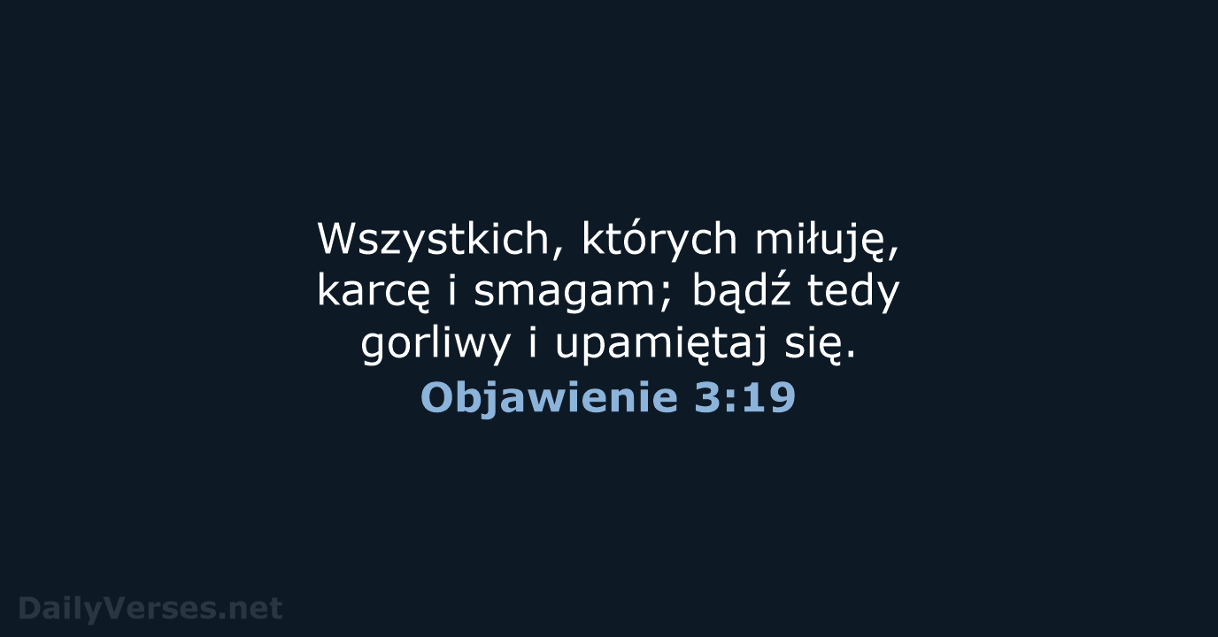 Objawienie 3:19 - BW1975