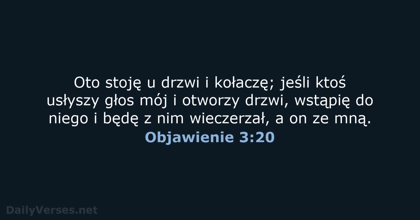 Objawienie 3:20 - BW1975