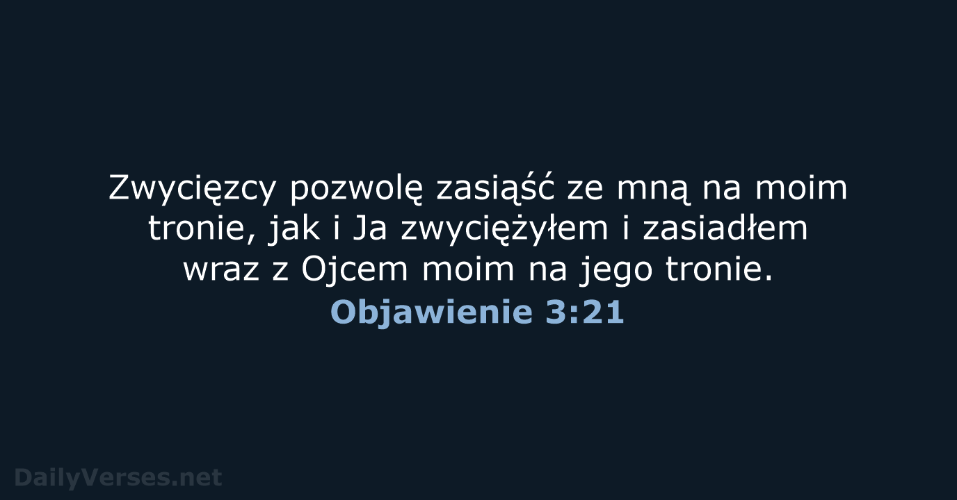 Objawienie 3:21 - BW1975