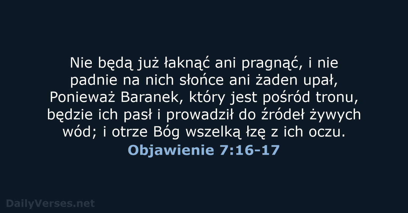 Objawienie 7:16-17 - BW1975