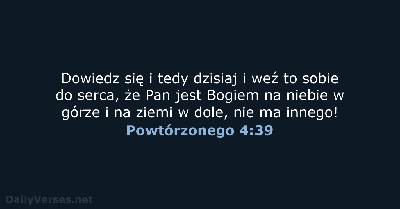 Powtórzonego 4:39 - BW1975