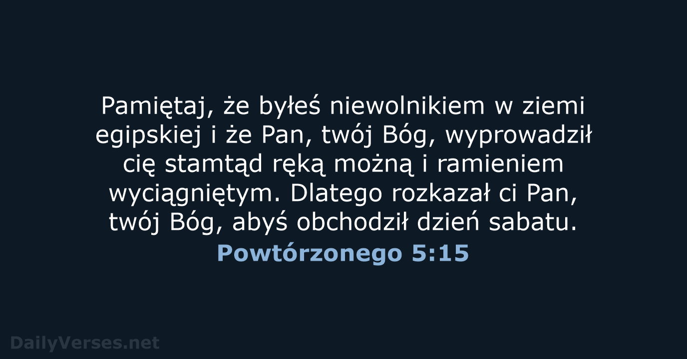 Powtórzonego 5:15 - BW1975